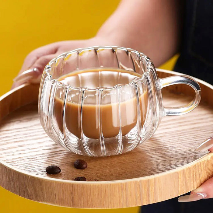 Lines Double Wall Mug - Short