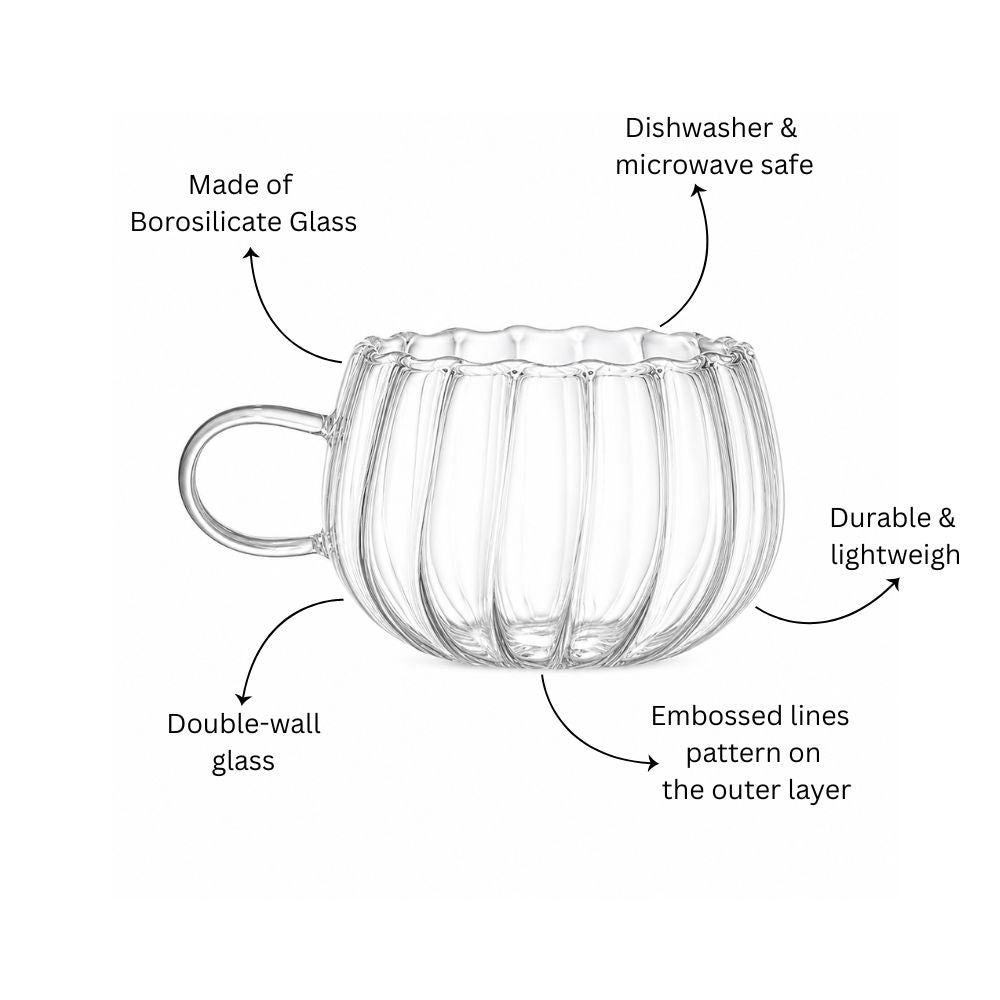 Lines Double Wall Mug - Short