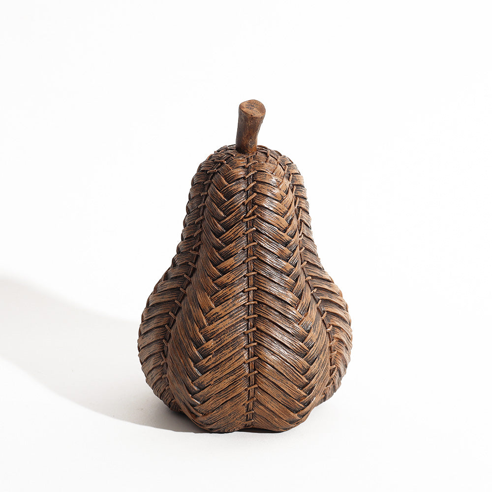 Finley Pear Decorative Sculpture - Brown