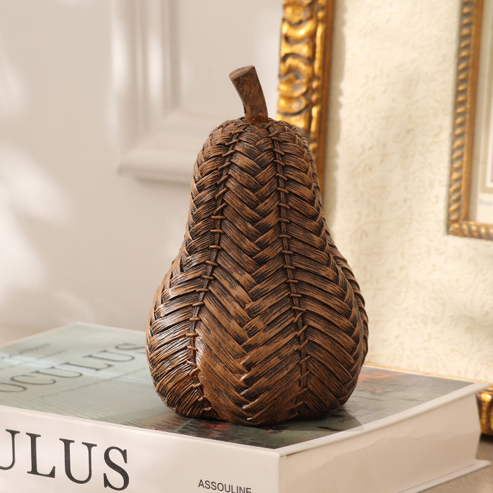 Finley Pear Decorative Sculpture - Brown