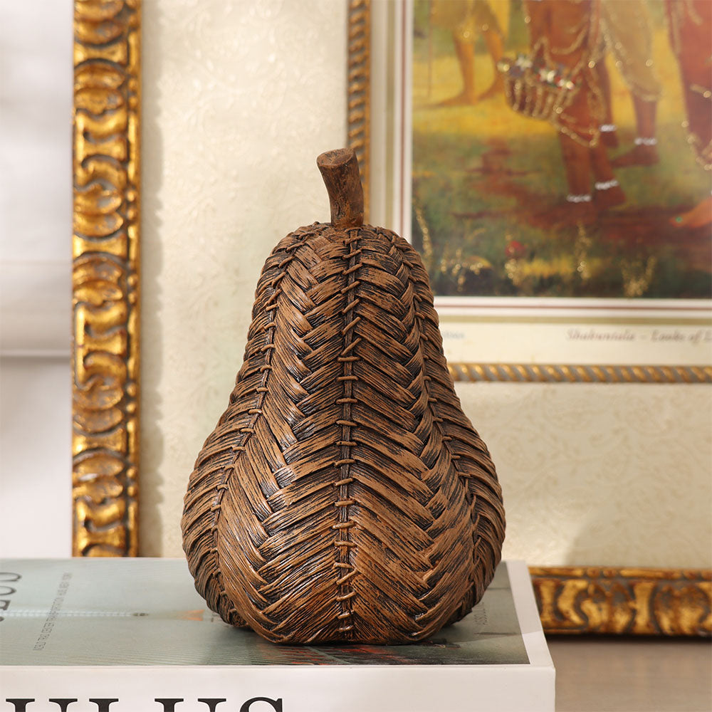 Finley Pear Decorative Sculpture - Brown