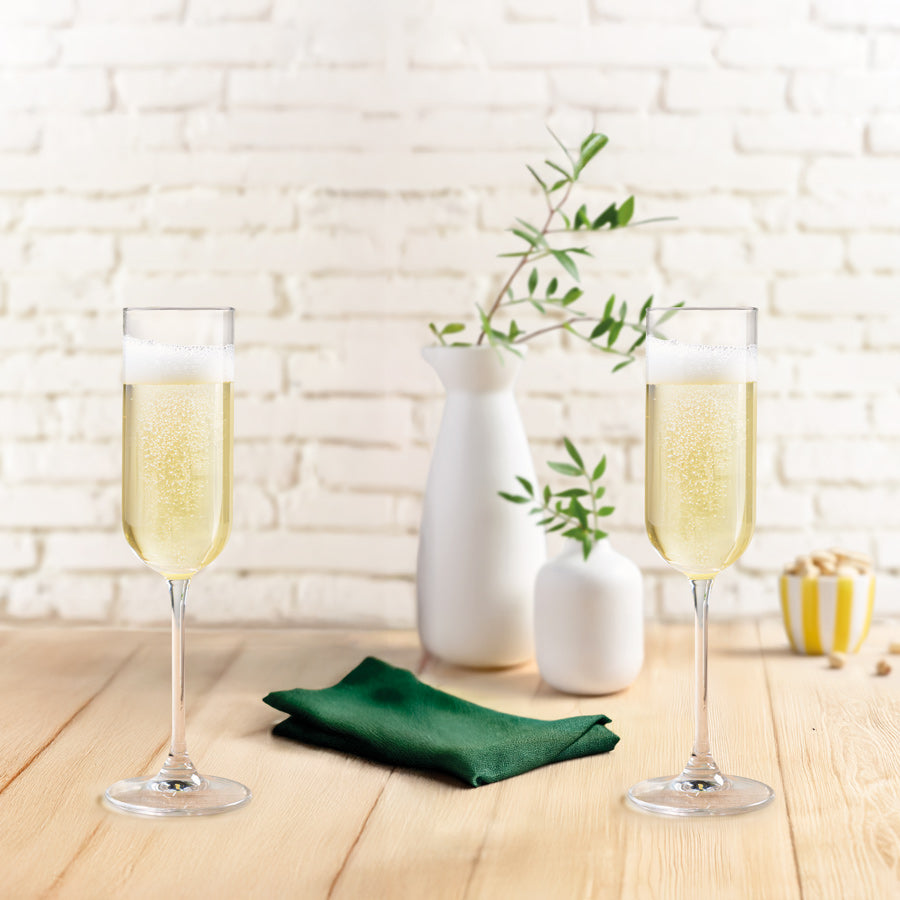 Liora Flute Glasses 210ml, Set of 4