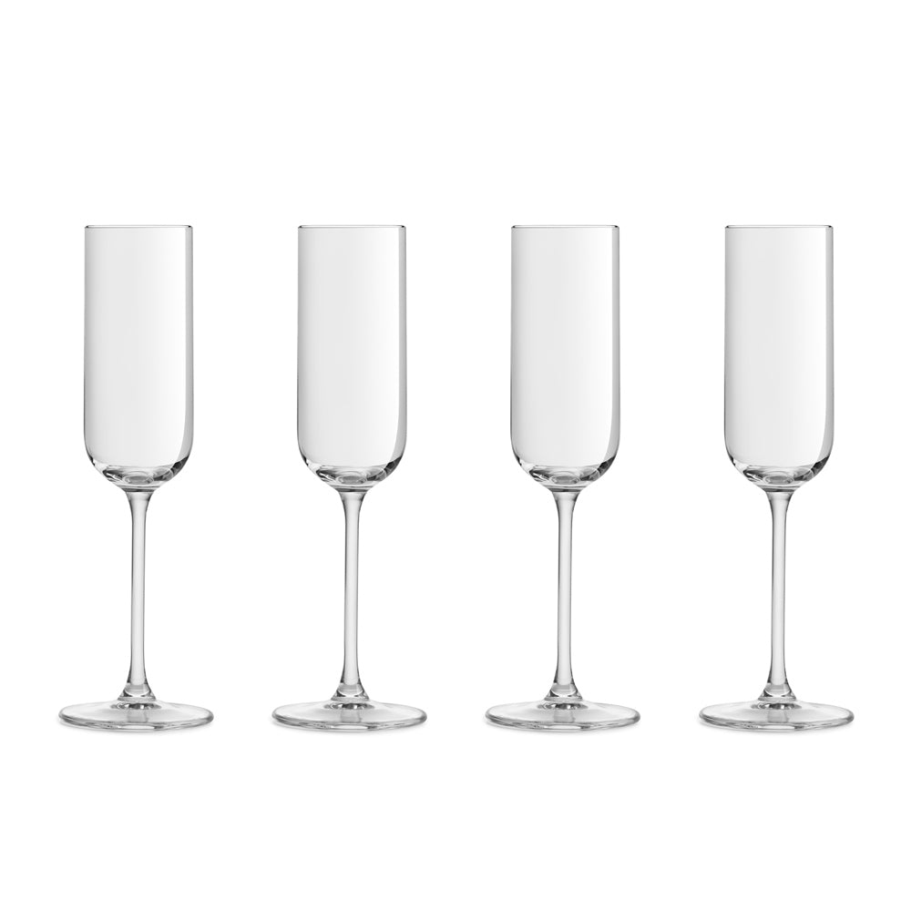 Liora Flute Glasses 210ml, Set of 4