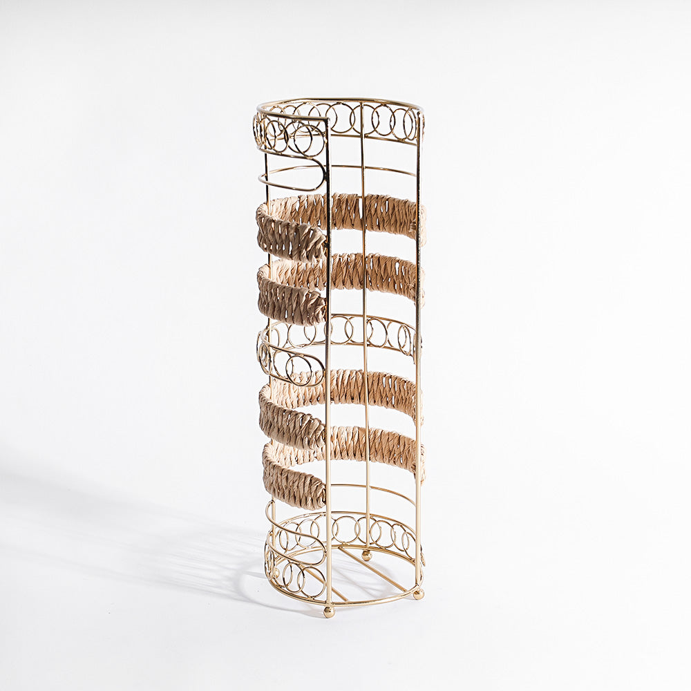 Lisle Toilet Roll Holder - Natural Gold