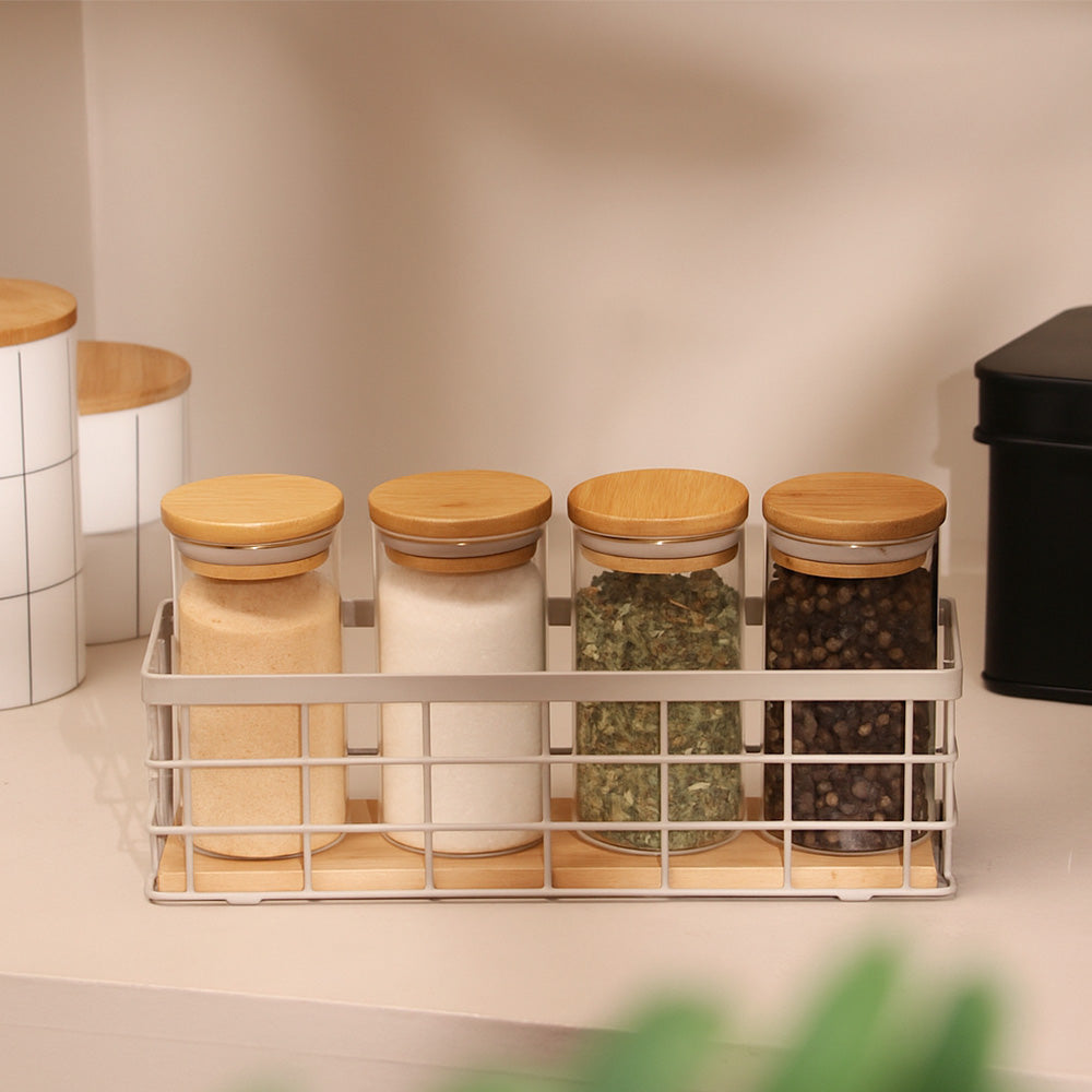 Locke Rectangular Basket Small - Taupe Natural