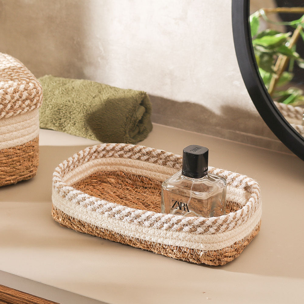 Lore Storage Baskets, Set of 2 - Natural Cream