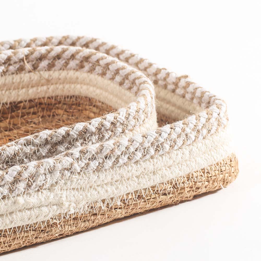 Lore Storage Baskets, Set of 2 - Natural Cream