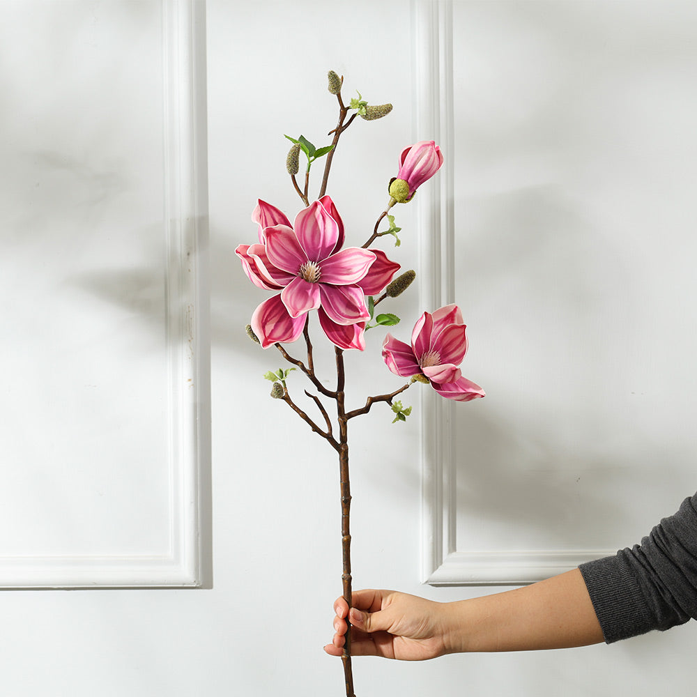 Lotus Magnolia Faux Stem - Purple