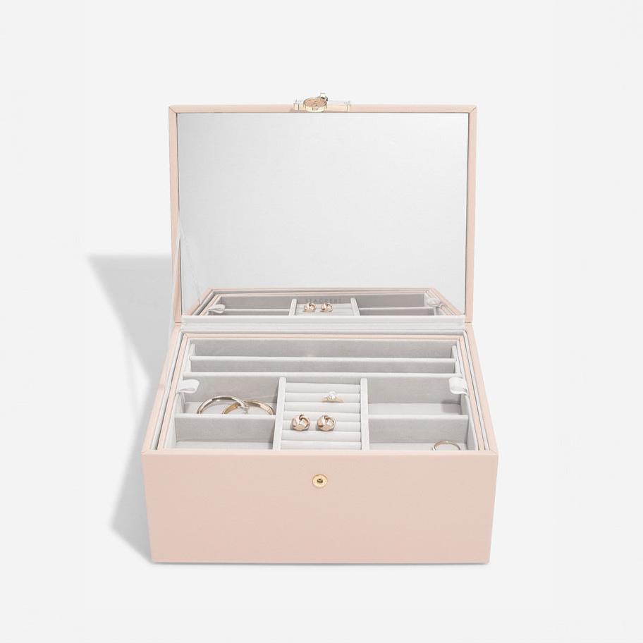 Luxury Classic Jewellery Box - Blush Pink