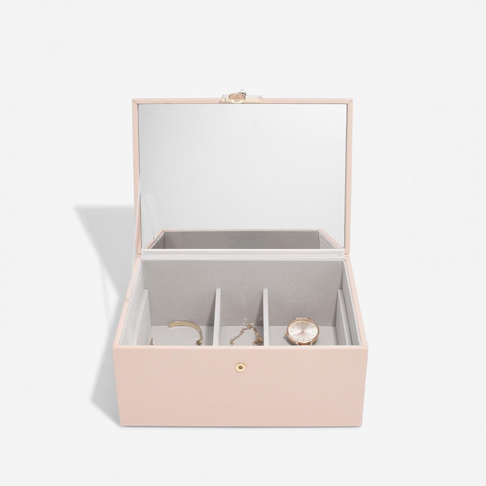 Luxury Classic Jewellery Box - Blush Pink