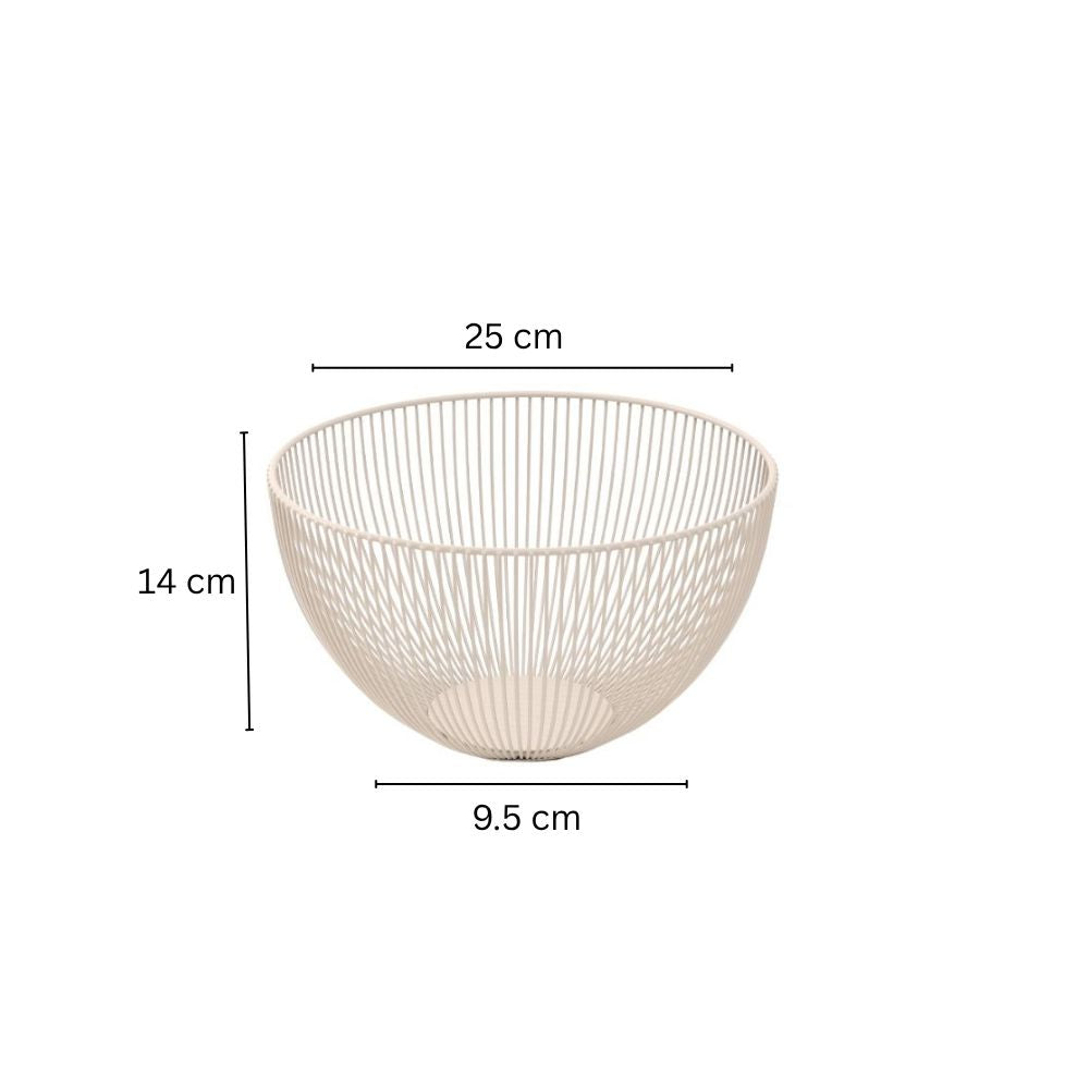 Lyne Fruit Basket Large - Taupe