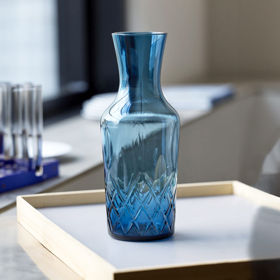 Sorrento Water Carafe 1L - Blue