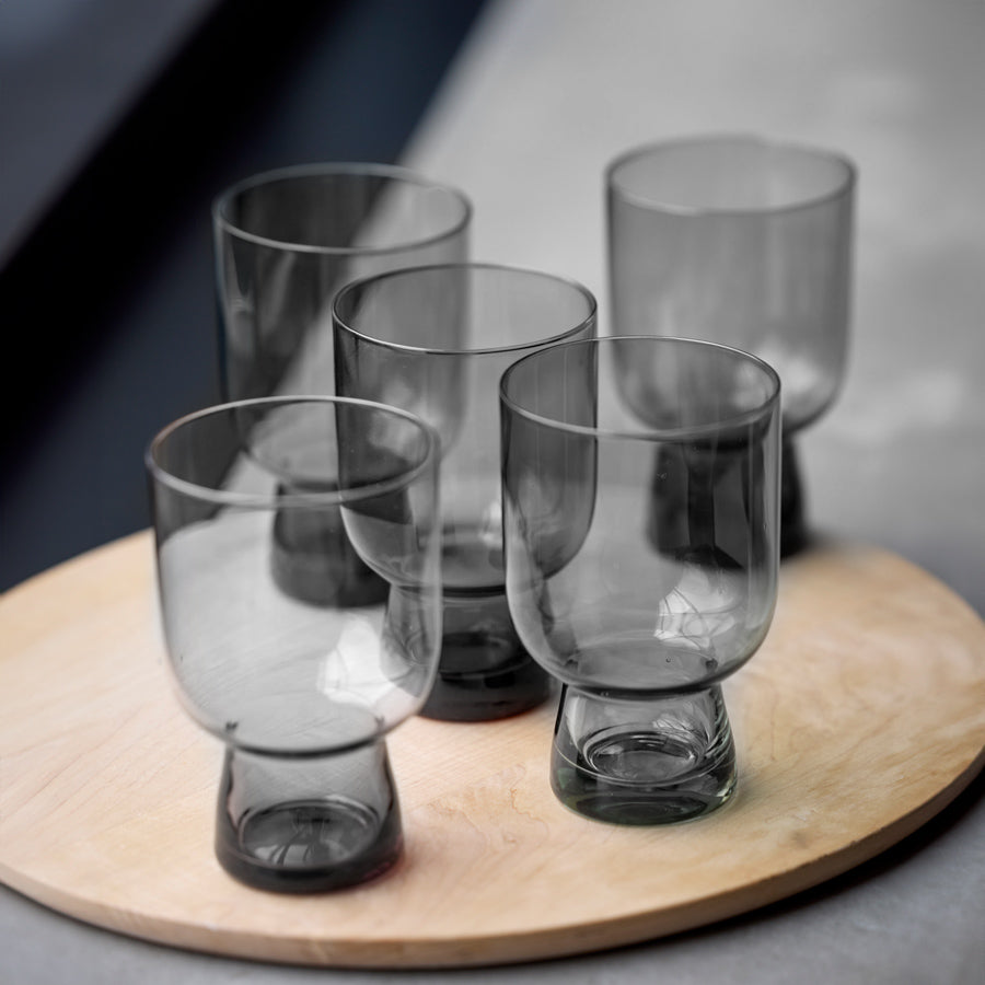 Sorrento Water Glasses 300ml, Set of 4 - Smoke