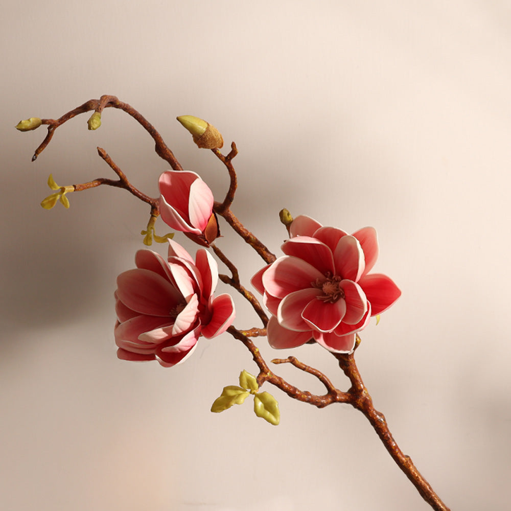 Magnolia Faux Stem - Dark Pink