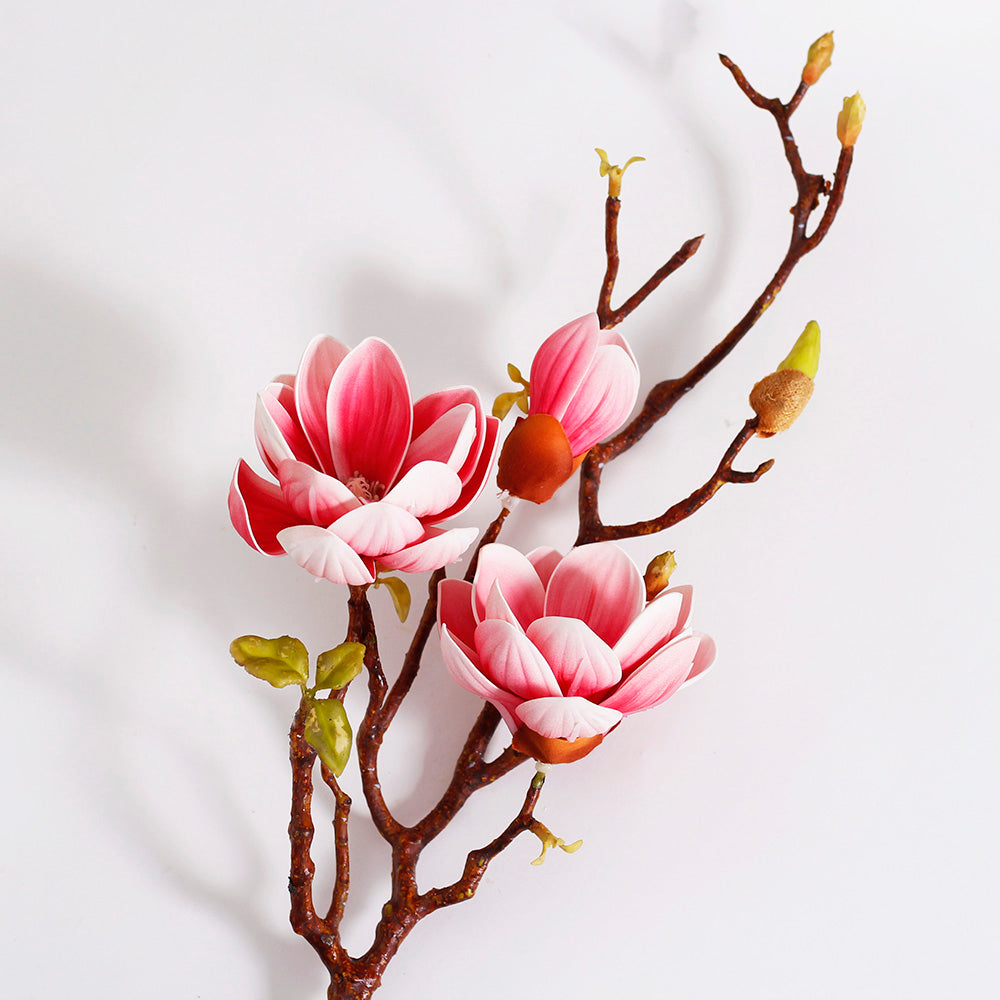 Magnolia Faux Stem - Dark Pink