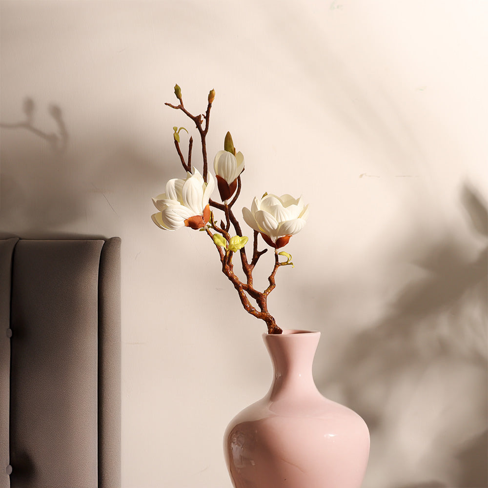 Magnolia Faux Stem - White