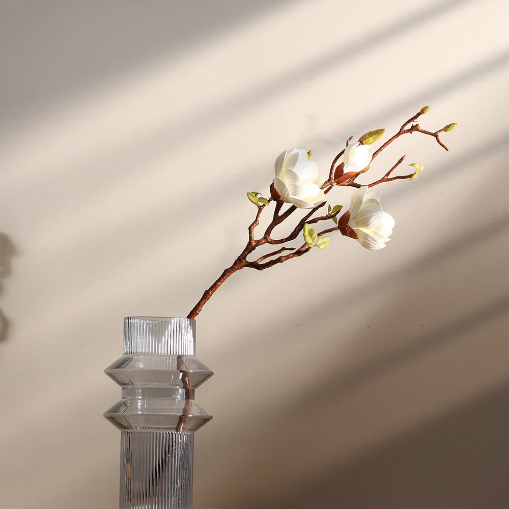 Magnolia Faux Stem - White