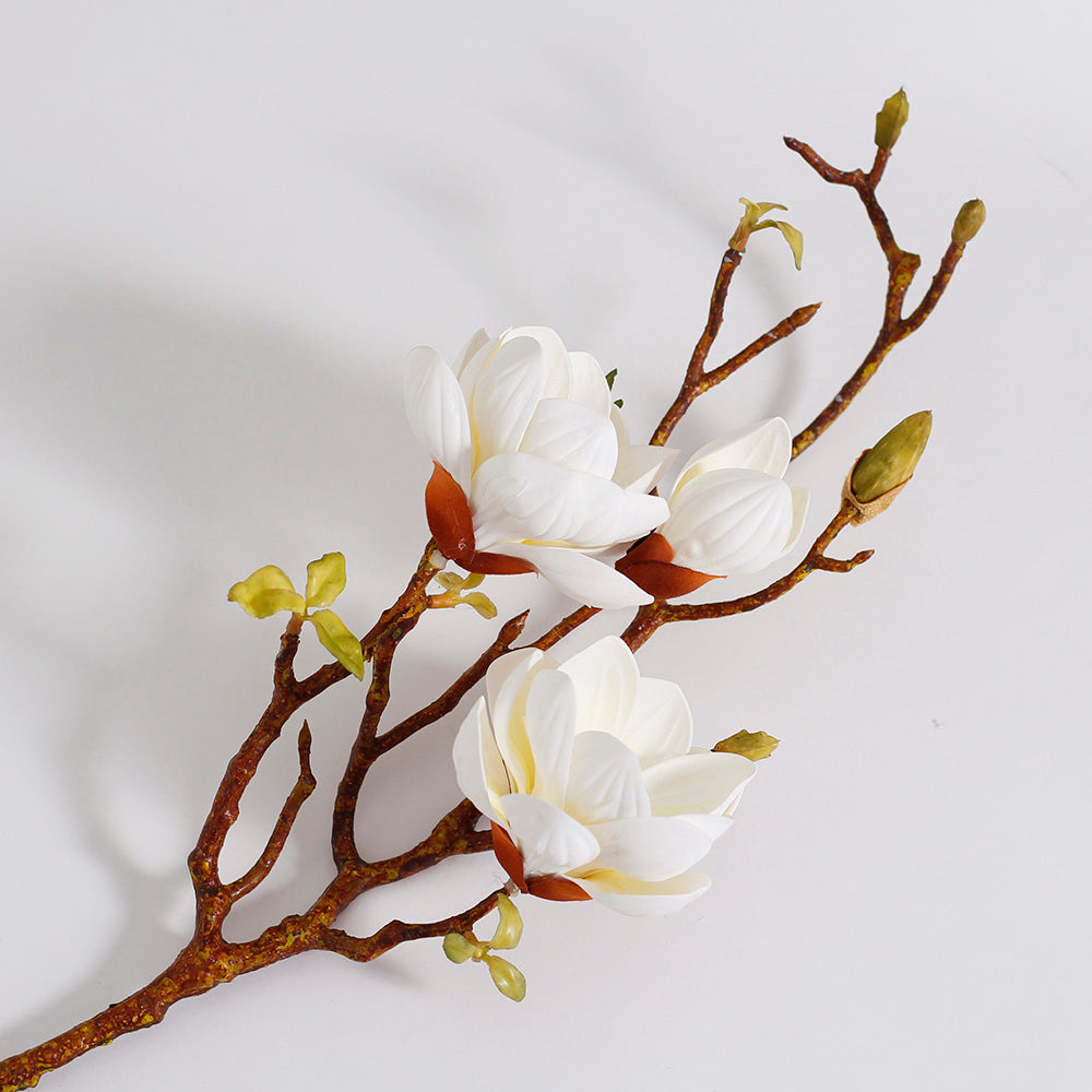 Magnolia Faux Stem - White