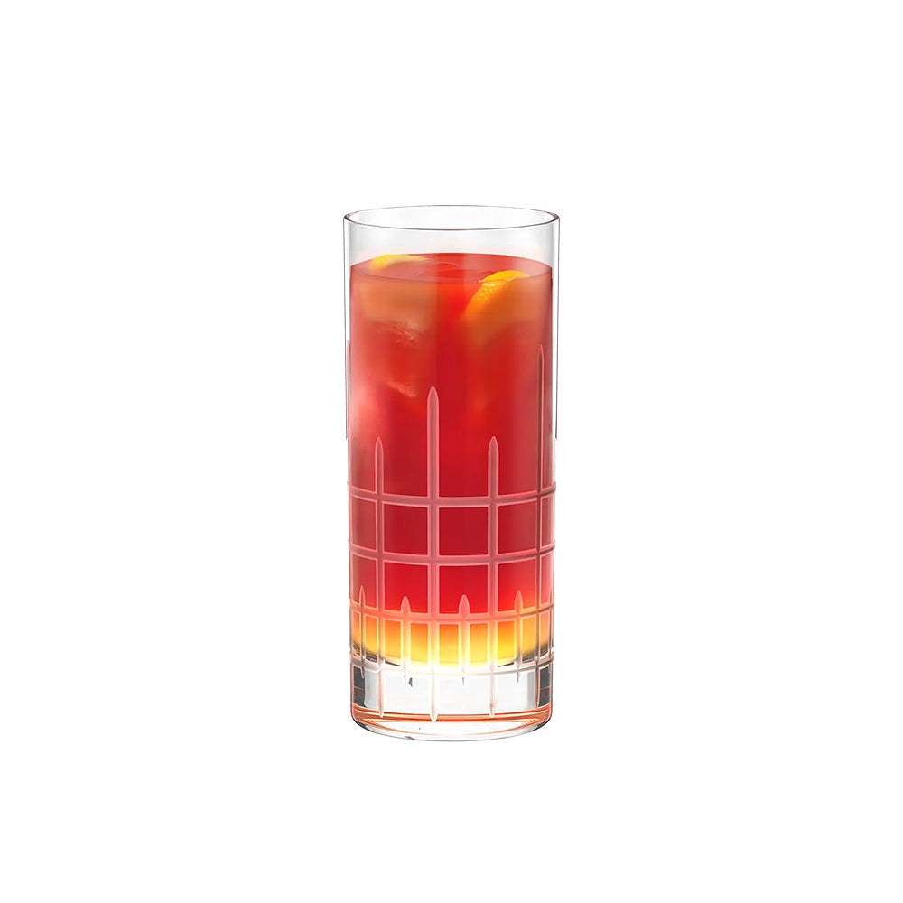 Manhattan Long Drink Glasses 380ml, Set of 6