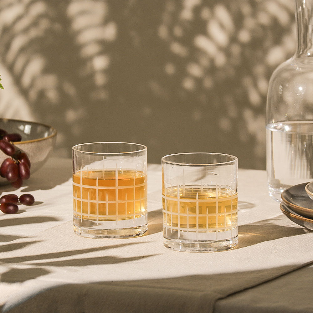 Manhattan Whiskey Tumblers 320ml, Set of 6
