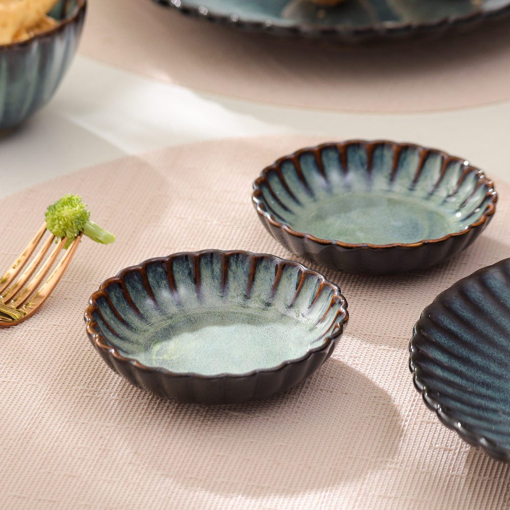 Mara Dip Bowls, Set of 2 - Sea Green