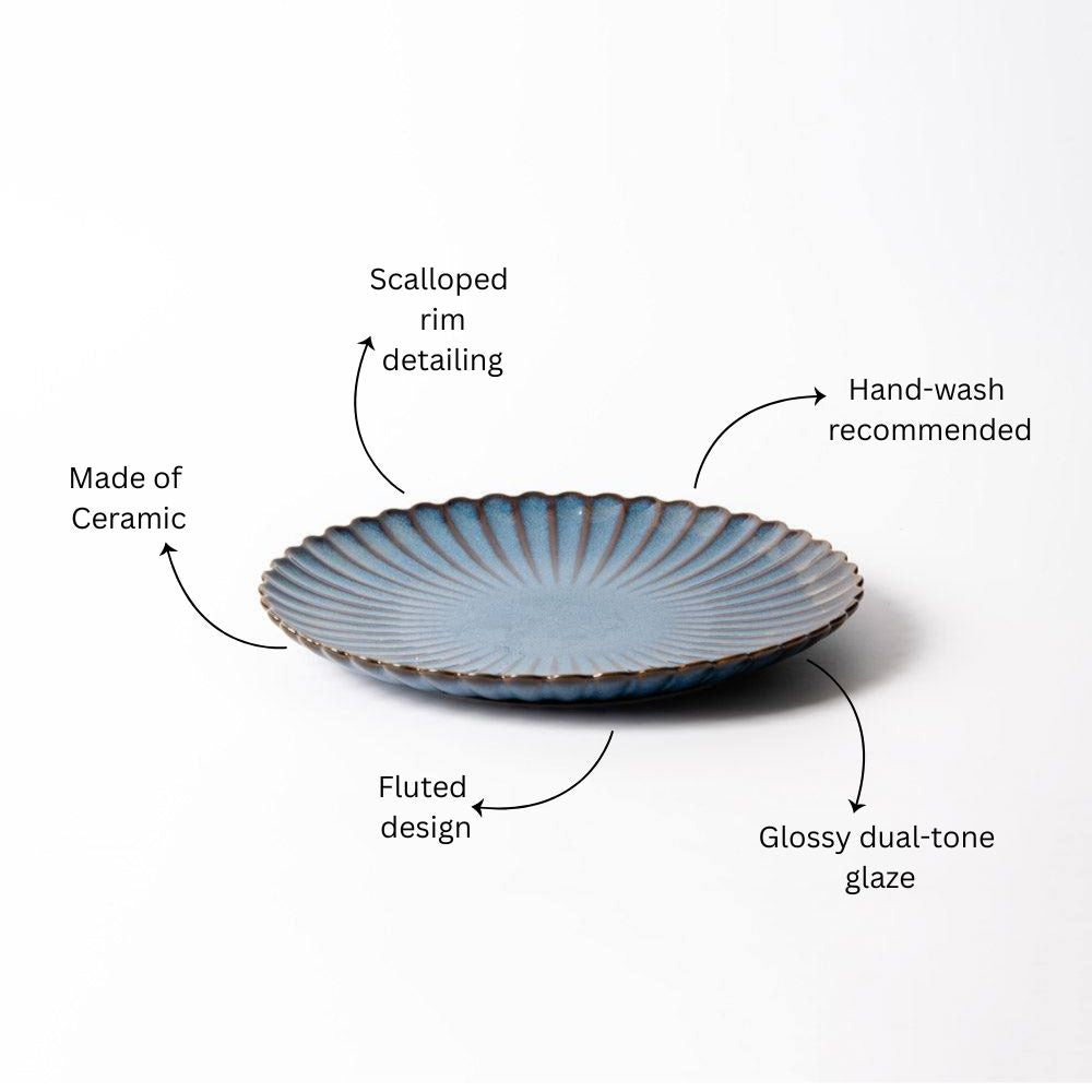 Mara Dinner Plate - Deep Blue