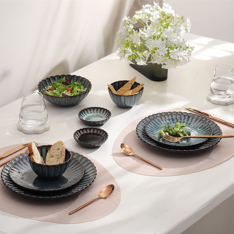 Mara Shallow Medium Bowl - Sea Green