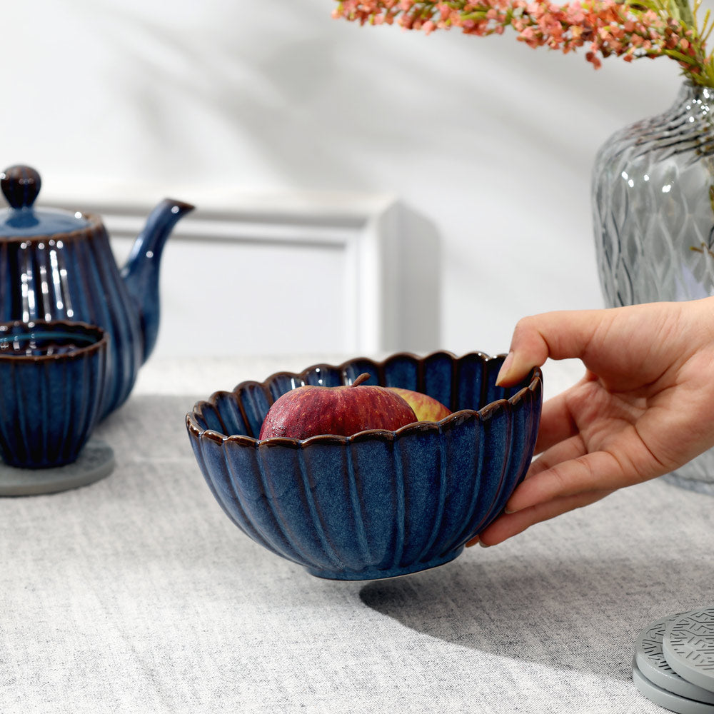 Mara Medium Bowl - Deep Blue