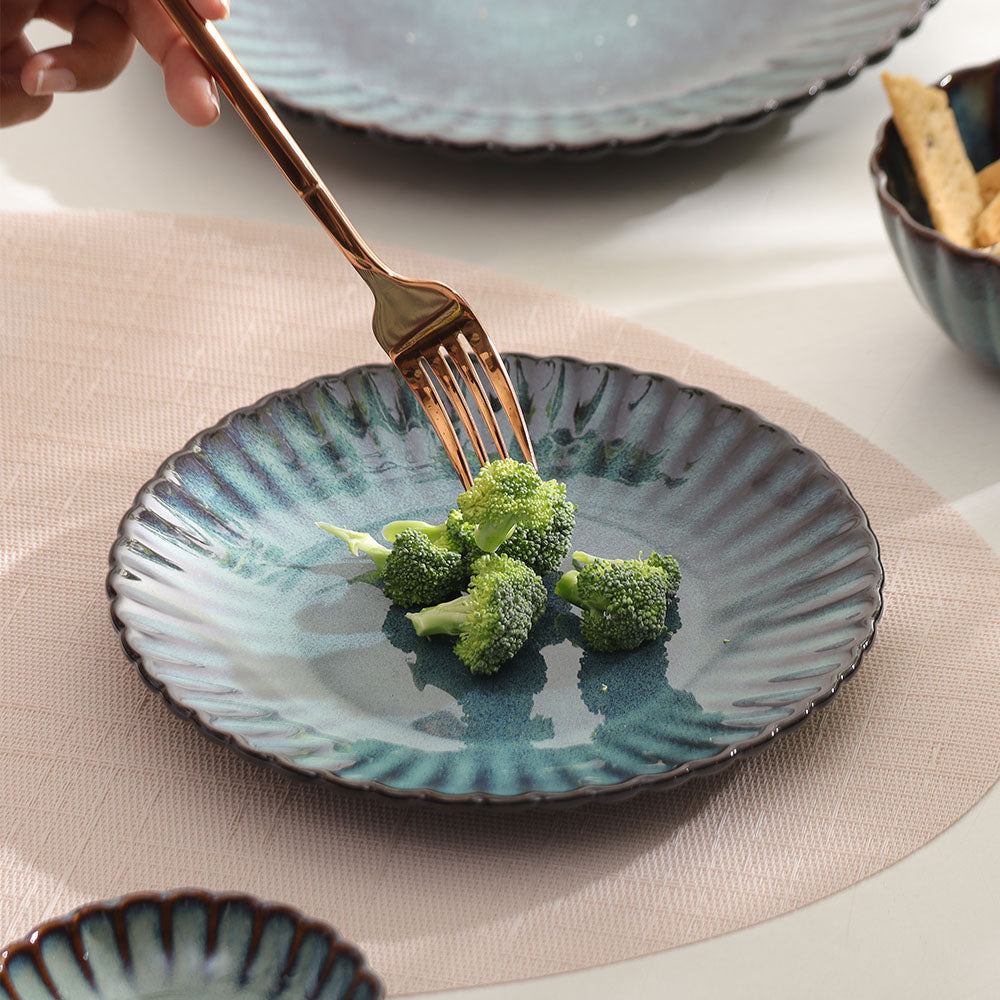 Mara Quarter Plate - Sea Green