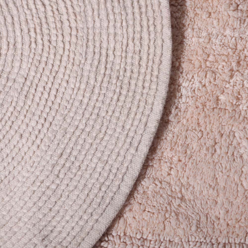 Mari Oval Loop-Tufted Bathmat - Peach