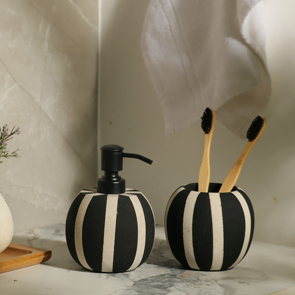 Mavis 2-piece Bathroom Set - Monochrome