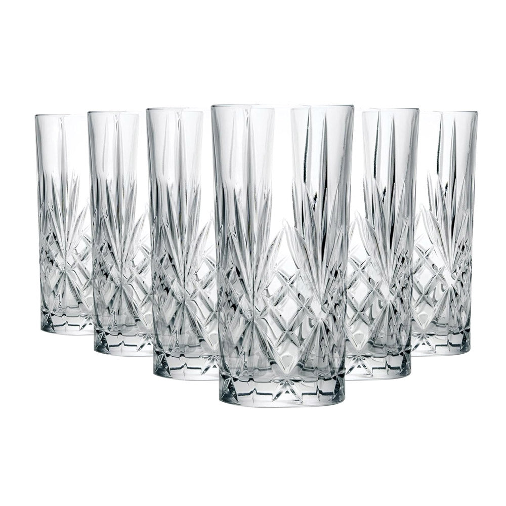 Melodia Highball Glasses 360ml, Set of 6