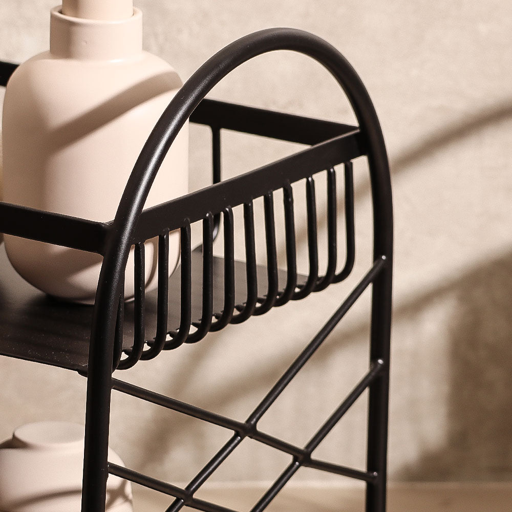 Mercer 2-Tier Metal Shelf - Black