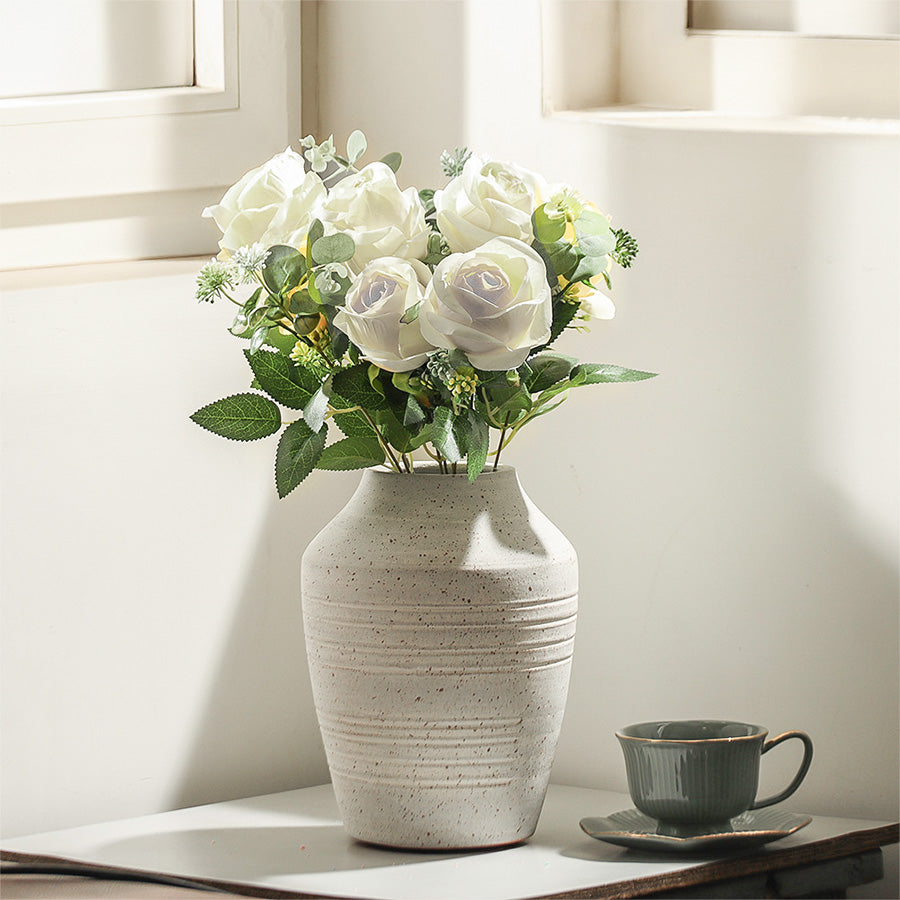 Merlin Roses Faux Stem - White
