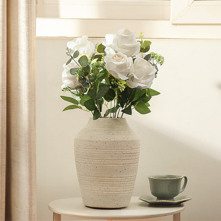 Merlin Roses Faux Stem - White