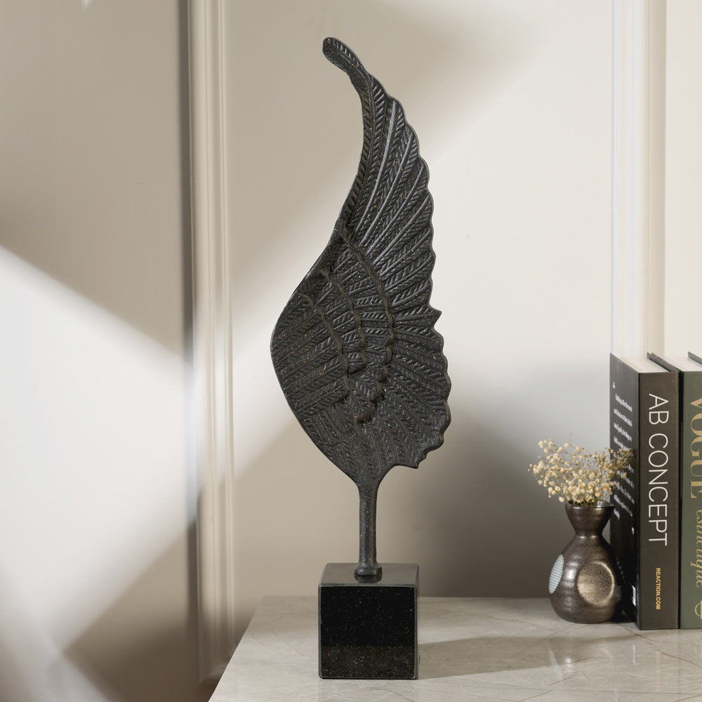 Quill Metal Sculpture XL - Speckled Black