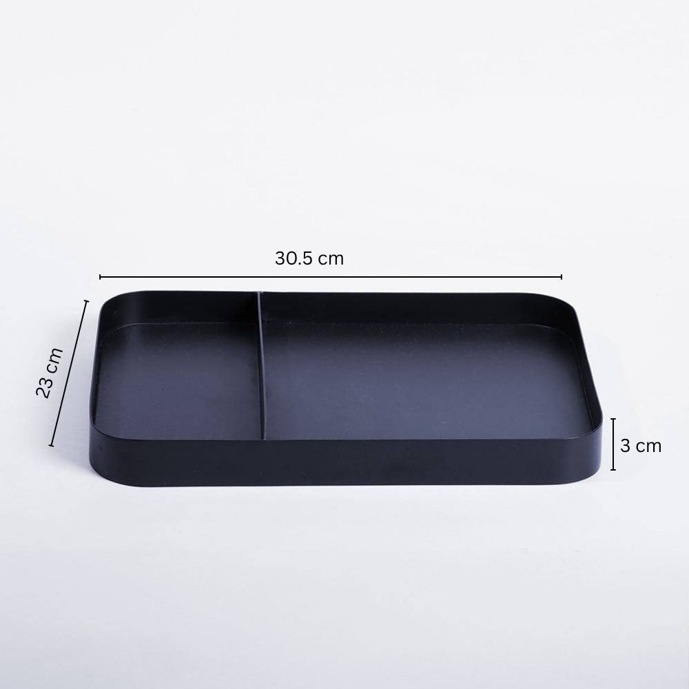 Metal Sectional Desk Tray - Ink Blue