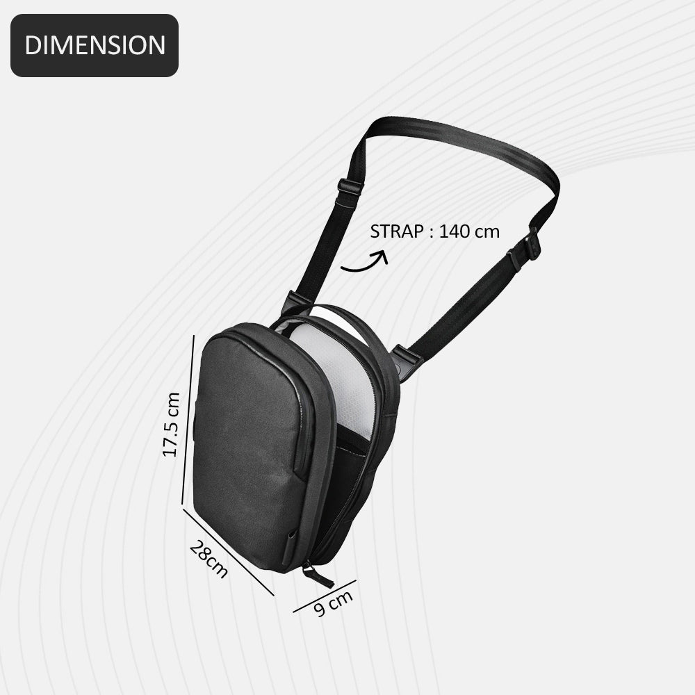 Metro Sling Bag V2 - Axoflux Black