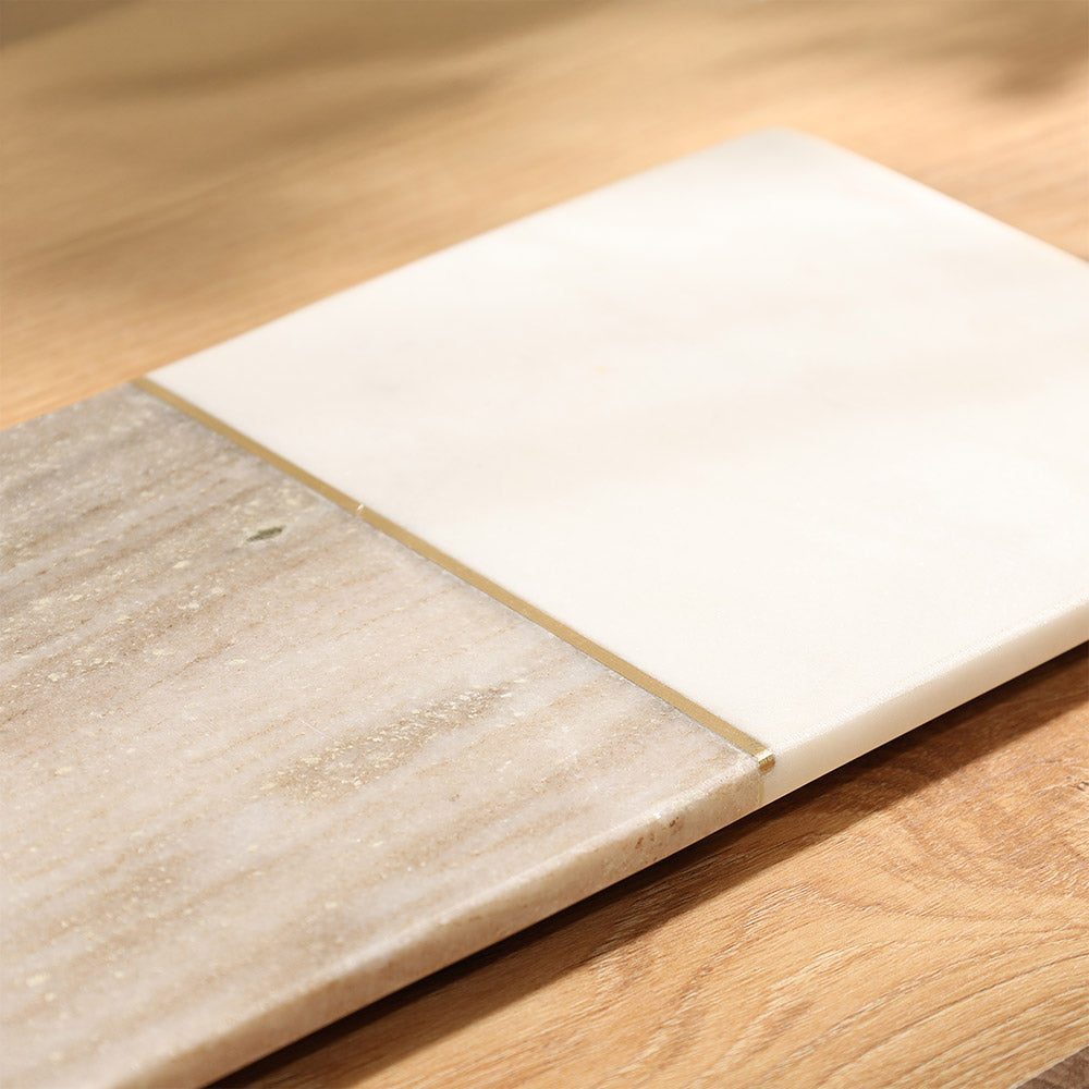 Midas Marble Valet Tray Medium - Desert White