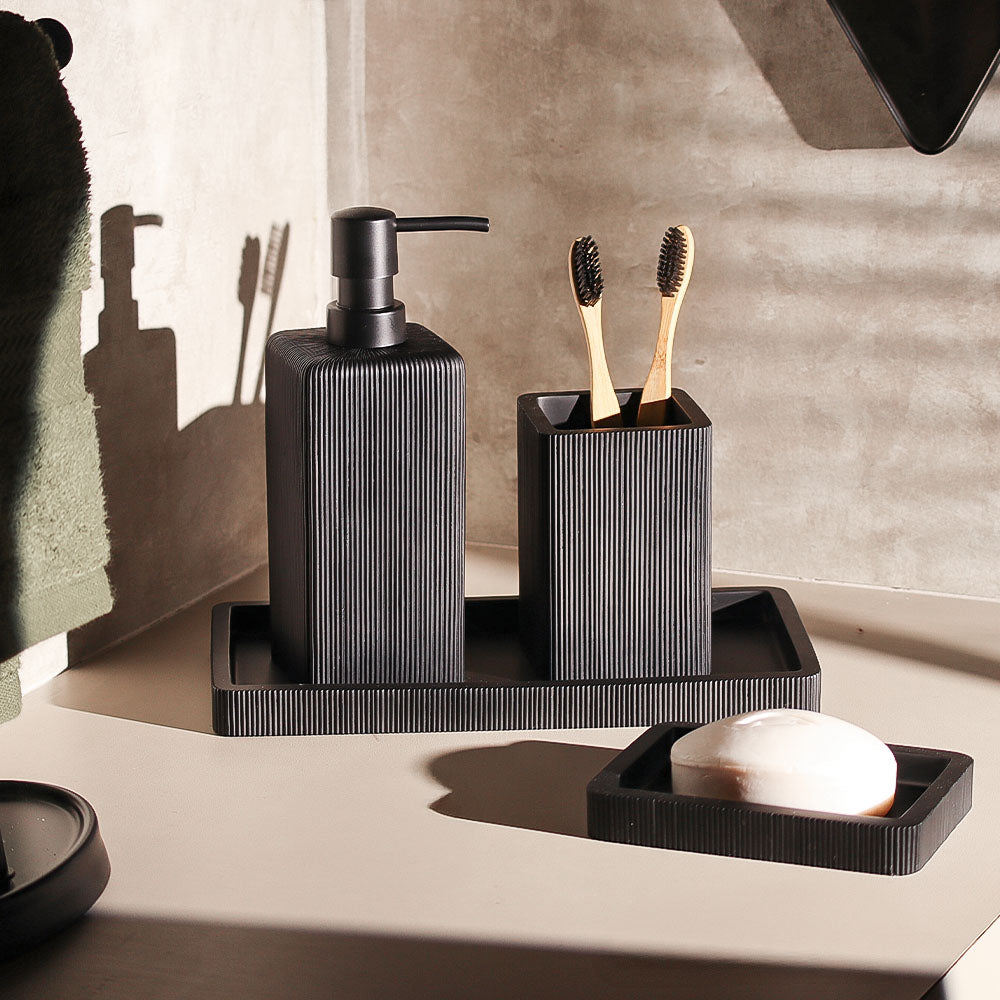 Midori Soap Dish - Black