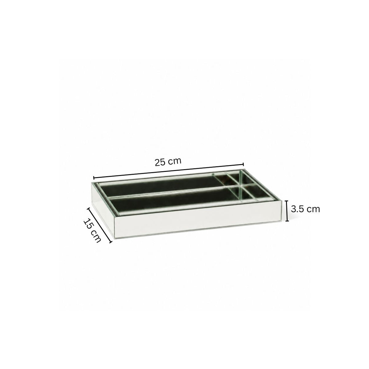 Mirror Valet Tray Small - Silver
