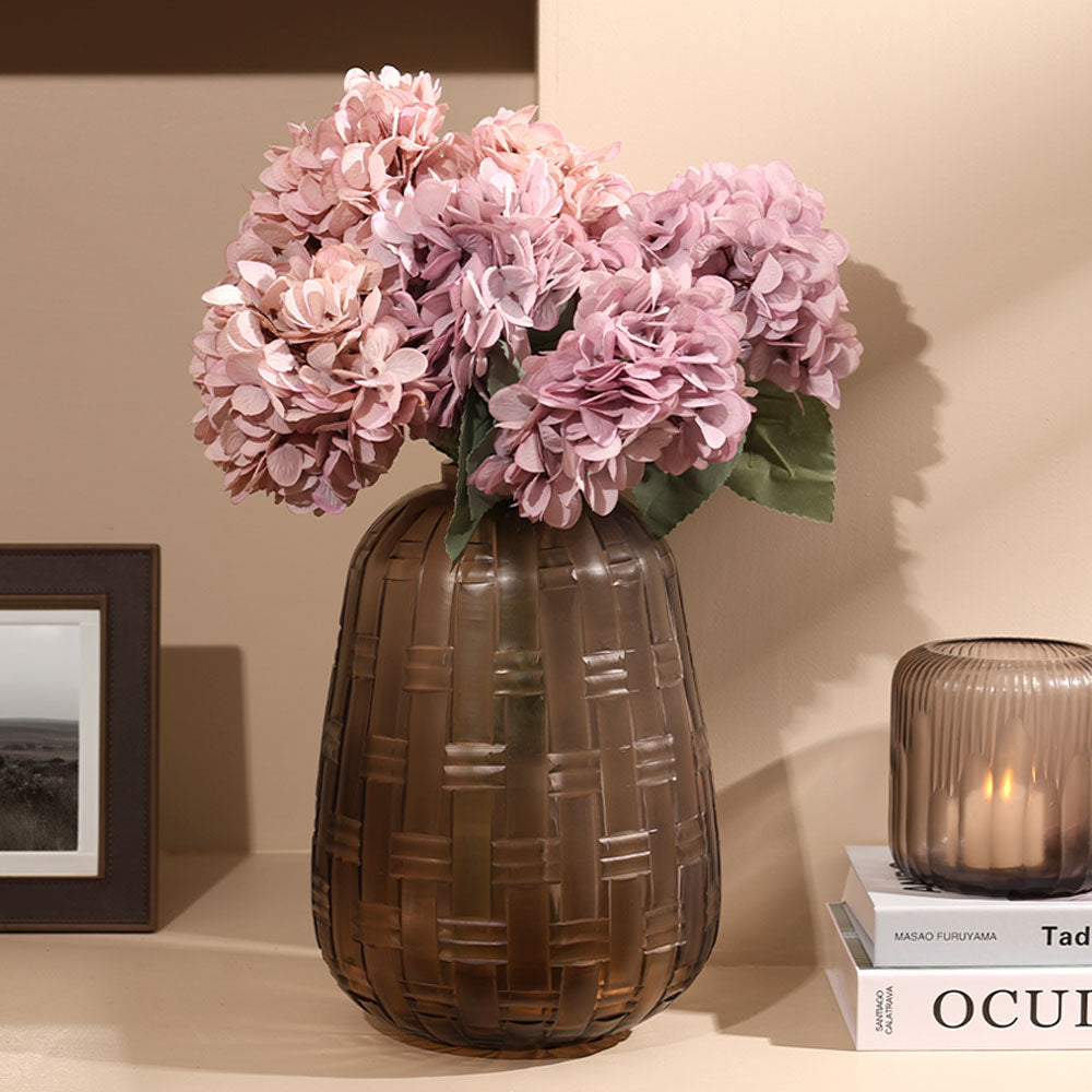 Mistral Glass Vase Large - Cedar Brown