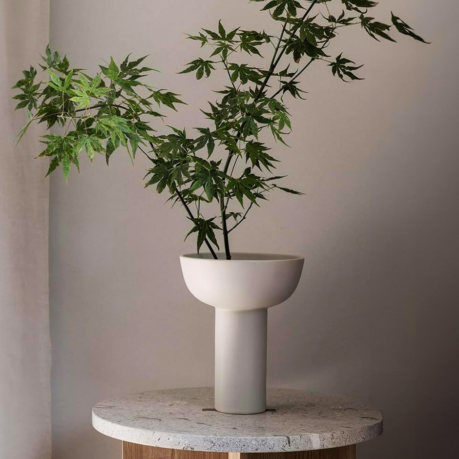Miyabi Ceramic Vase Medium - Moonbeam