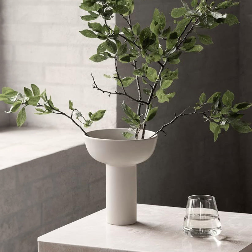 Miyabi Ceramic Vase Medium - Moonbeam