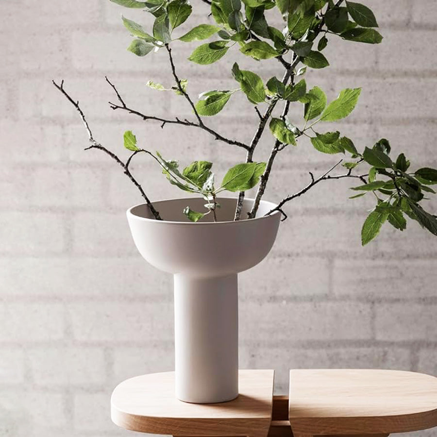 Miyabi Ceramic Vase Medium - Moonbeam