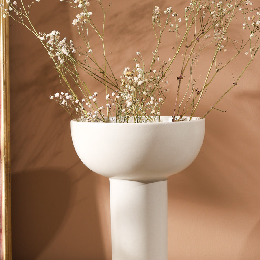 Miyabi Ceramic Vase Medium - Moonbeam