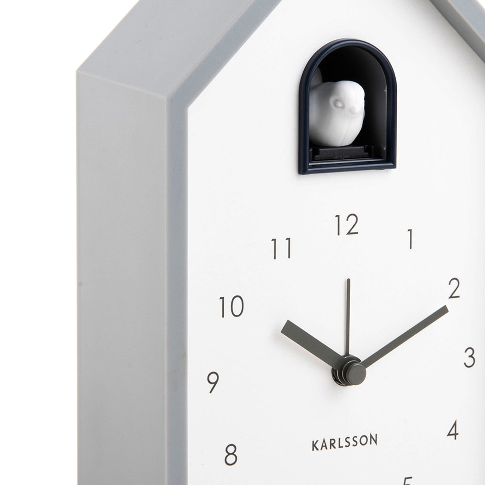 Modern Cuckoo Alarm Clock - Grey