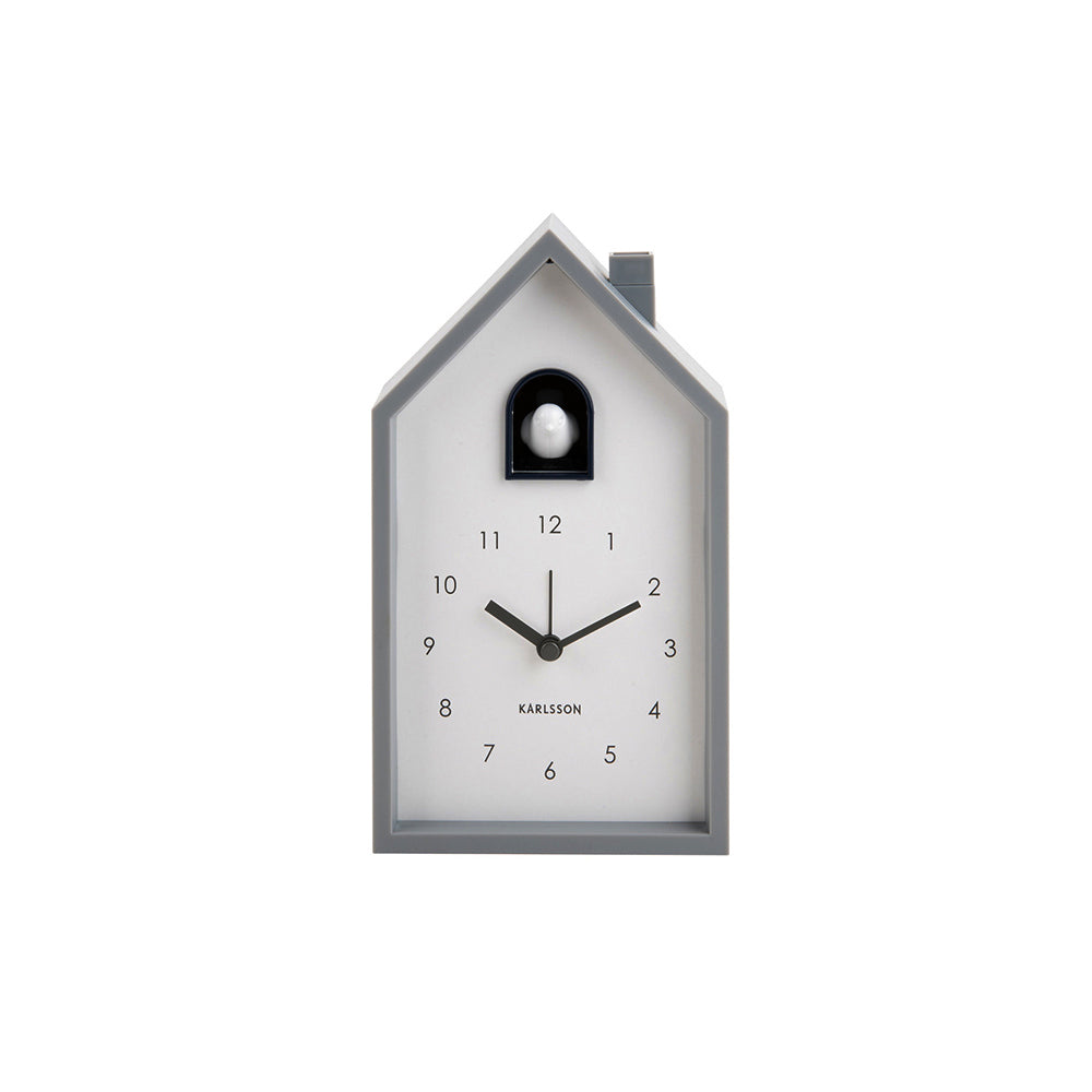 Modern Cuckoo Alarm Clock - Grey