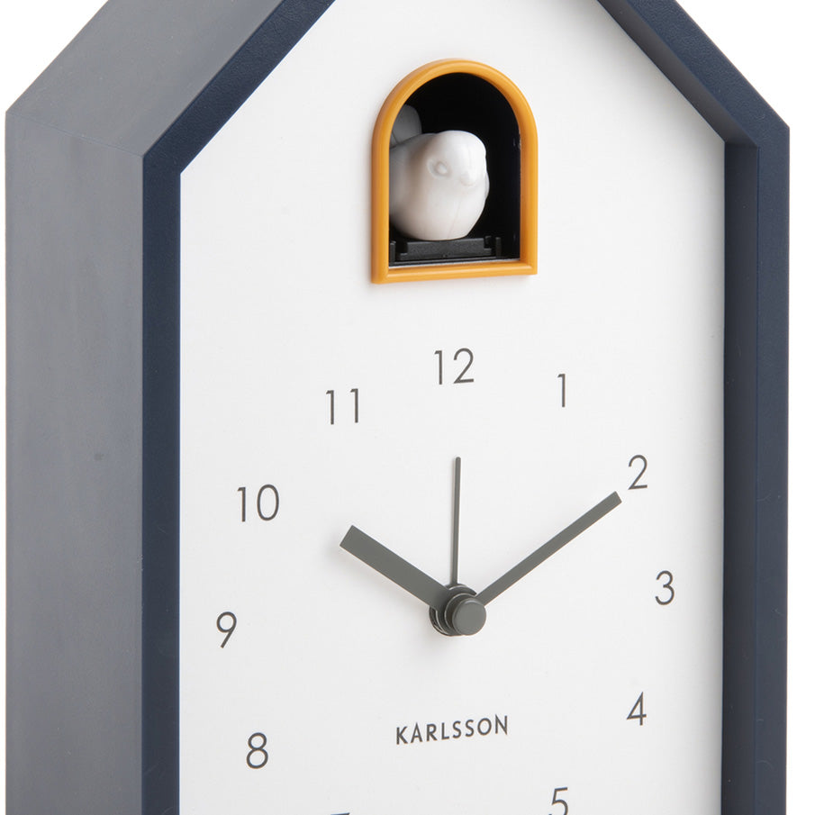 Modern Cuckoo Alarm Clock - Dark Blue