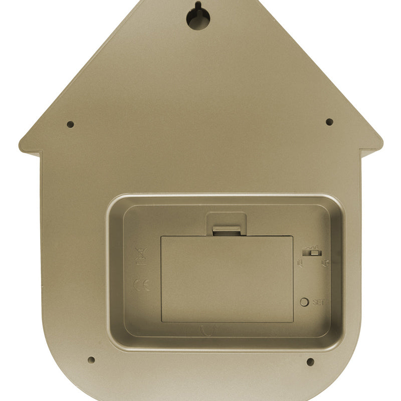 Modern Cuckoo Pendulum Wall Clock - Metallic Gold